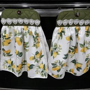🍋Lemon Hanging kitchen towels